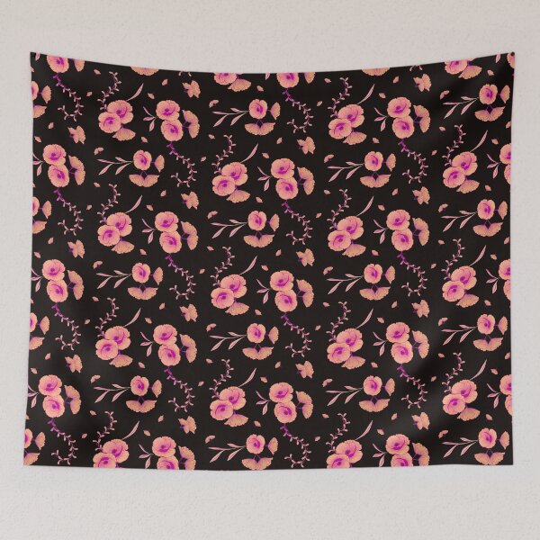 Item preview, Poppy Flower - Black designed and sold by JaselviiStudio.