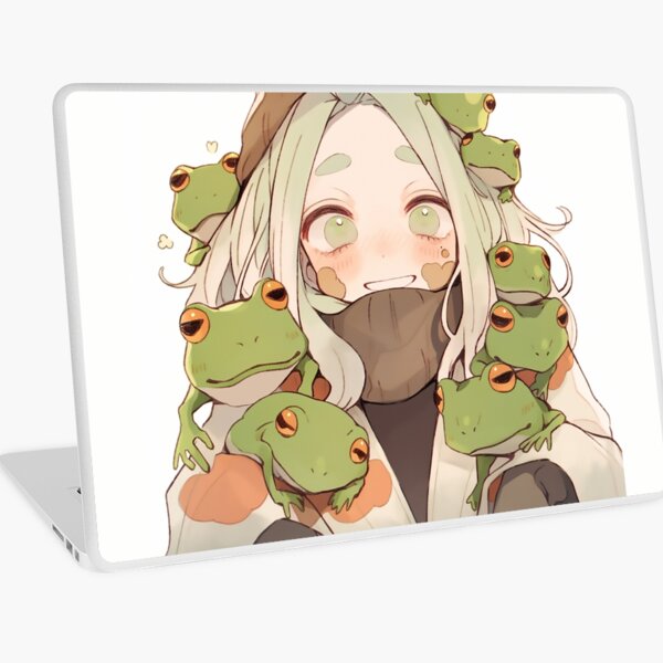 Cute Grey Hair Anime Frog Girl Poster for Sale by PatternzPro