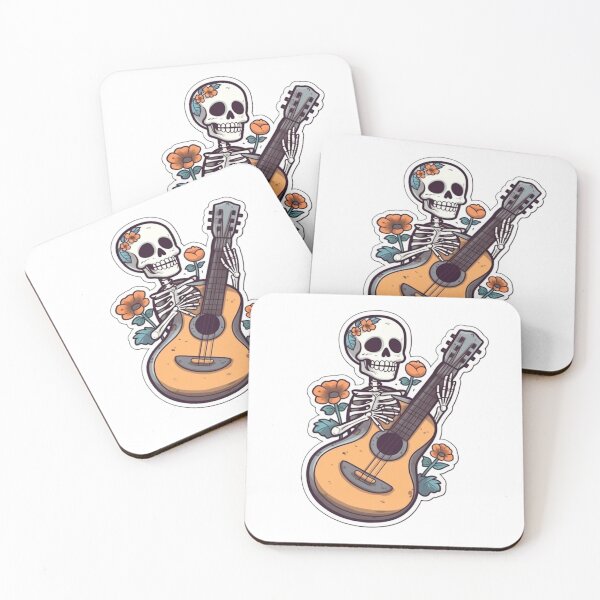 Item preview, Skeleton Playing Guitar designed and sold by HandCraftedArt.