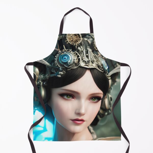 Item preview, Biopunk style painting portrait of the beautiful duchess of Larbhideleen designed and sold by DibuHumor.