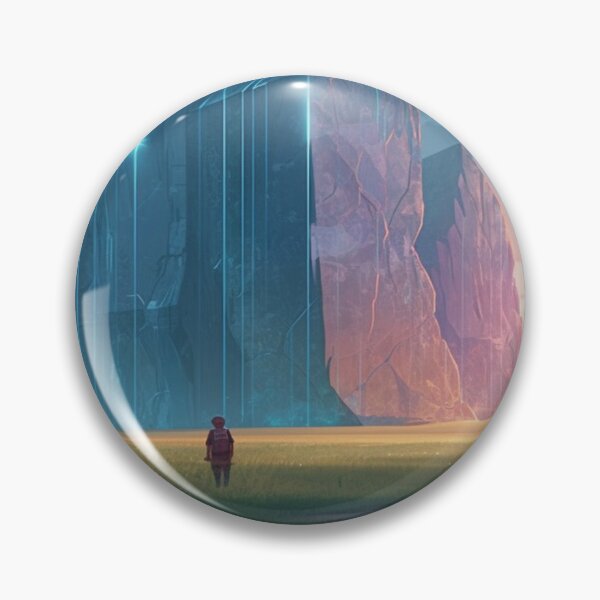 Item preview, Landscape featuring giant crystals and a moody sky designed and sold by metoartist1445.