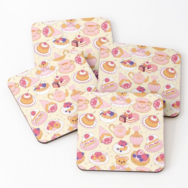 Item preview, Cute Tea Party Seamless Pattern designed and sold by MadeByBeata.