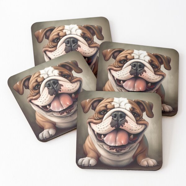 Item preview, "Cartoon Bulldog with Big Eyes" designed and sold by Mykhailov.