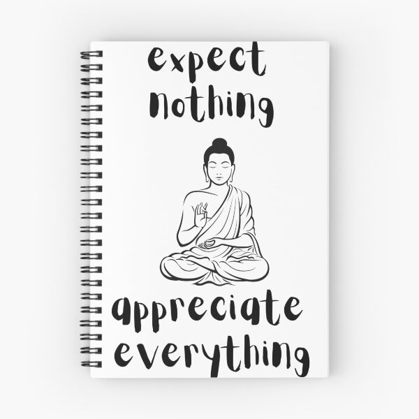 Item preview, expect nothing appreciate everything  Buddha quote designed and sold by Cl1998.