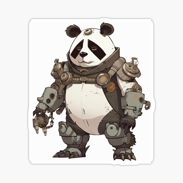 Robot Panda-Tangtang - Sticker