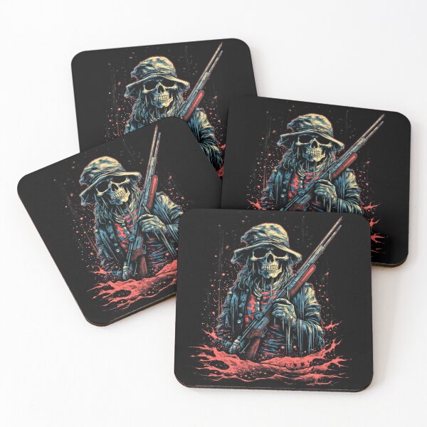Item preview, Show Your Love for America with this Unique Skeleton Soldier Holding a Rifle Design designed and sold by Justin Haas.