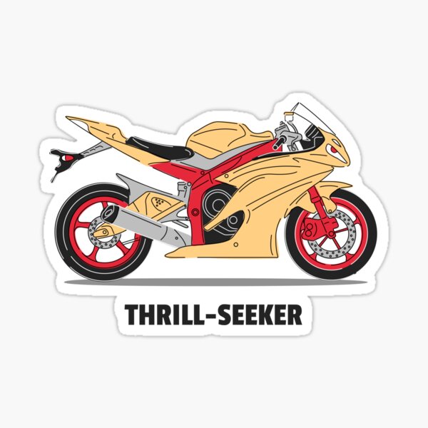 Sport Bike Crotch Rocket Motorcycle Track Day' Sticker