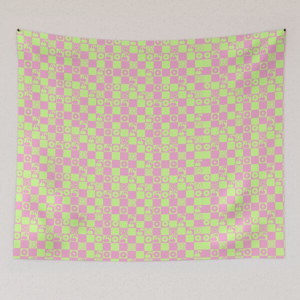 Item preview, preppy neon checker designed and sold by gdm123.