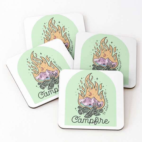 Item preview, Life is better around the camp fire- campfire- camping life- camping- mountain life designed and sold by Janetlousart.