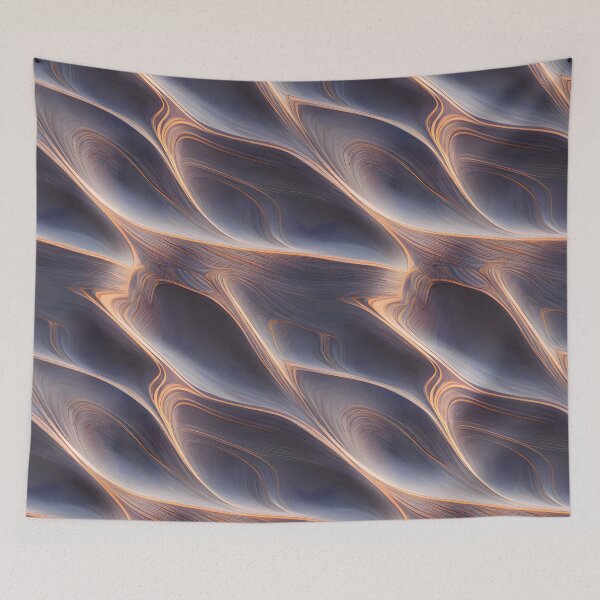 Item preview, Gray Waves Abstract Pattern designed and sold by Mimal9999.