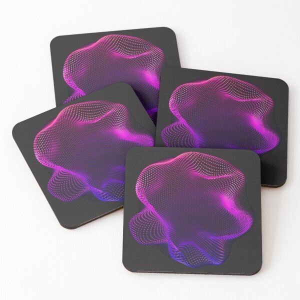 Item preview, Pink and purple dot art designed and sold by KatsCanvas.