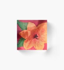 Ashleigh's 3-D Hibiscus Acrylic Block