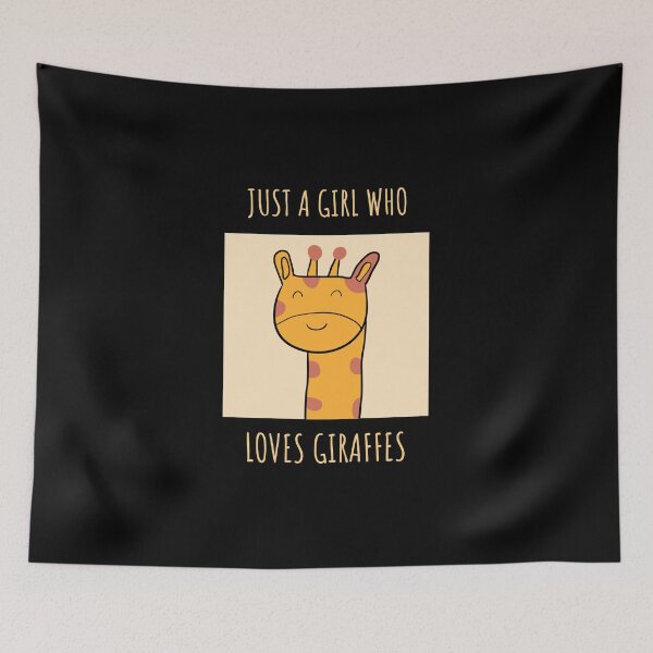 Item preview, Just A Girl Who Loves Giraffes designed and sold by Harmonick-Tees.