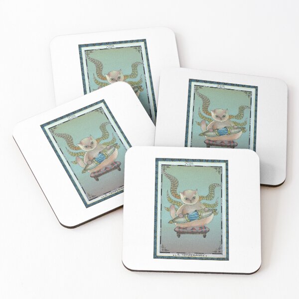 Item preview, Temperance: color Cat Tarots Major Arcana designed and sold by gatteria.