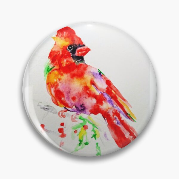 Item preview, Red cardinal bird art designed and sold by DanielaVasileva.