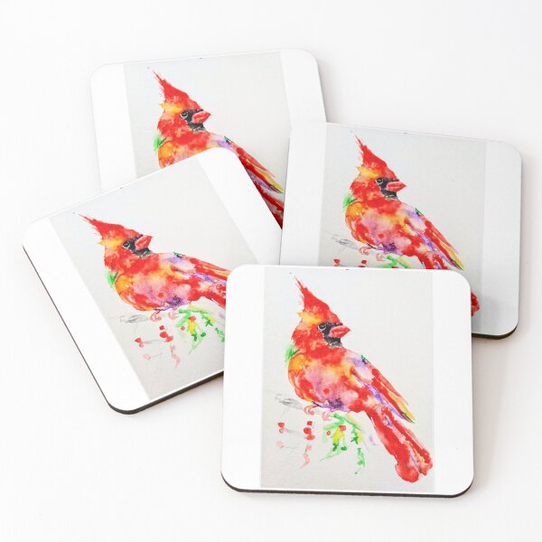 Item preview, Red cardinal bird art designed and sold by DanielaVasileva.