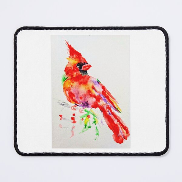 Item preview, Red cardinal bird art designed and sold by DanielaVasileva.