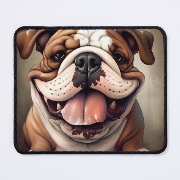 Item preview, "Cartoon Bulldog with Big Eyes" designed and sold by Mykhailov.