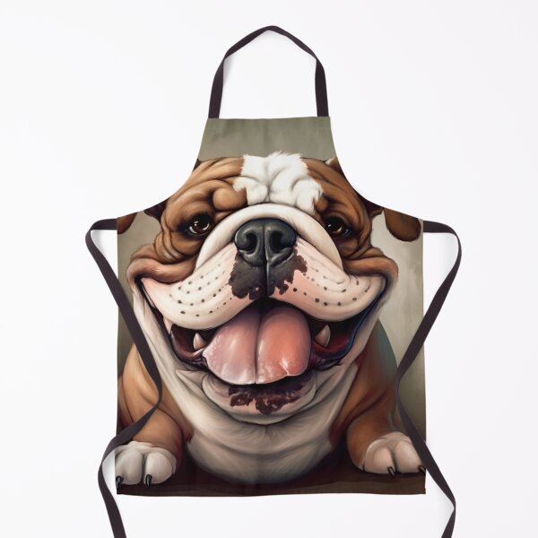 Item preview, "Cartoon Bulldog with Big Eyes" designed and sold by Mykhailov.