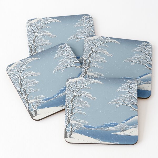 Item preview, Ukiyo-e Japanese Art -Tranquil Snow-covered Landscape designed and sold by allovervintage.