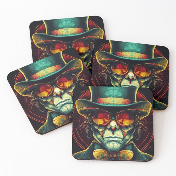 Item preview, Special Whimsical Psychedelic Skull Madhatter Skeleton Art Design V.92 designed and sold by Pexelpanoramas.