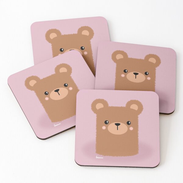 Item preview, Cute Bear on pink background designed and sold by B-143.