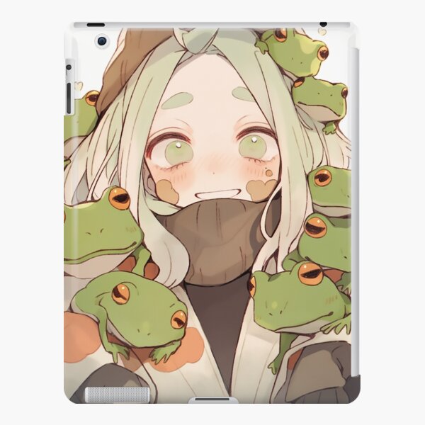 Cute Grey Hair Anime Frog Girl Poster for Sale by PatternzPro