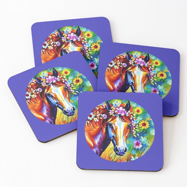 Item preview, Beautiful horse with wildflowers. designed and sold by Natalia-Vlad.