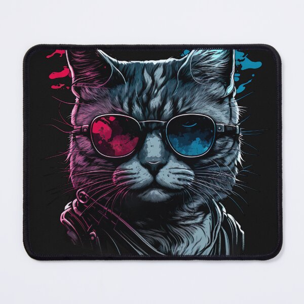 Item preview, Cat with sunglasses designed and sold by SasukiMedia.