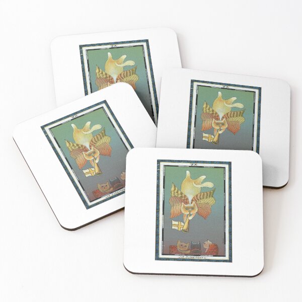 Aperçu de l'œuvre Le jugement, Le jugement: couleur Cat Tarots Major Arcana créée et vendue par gatteria.