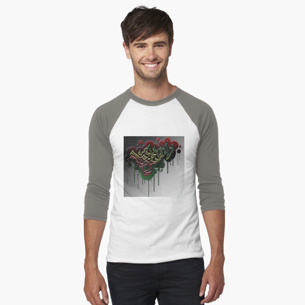 Item preview, Baseball ¾ Sleeve T-Shirt designed and sold by blacksauce.