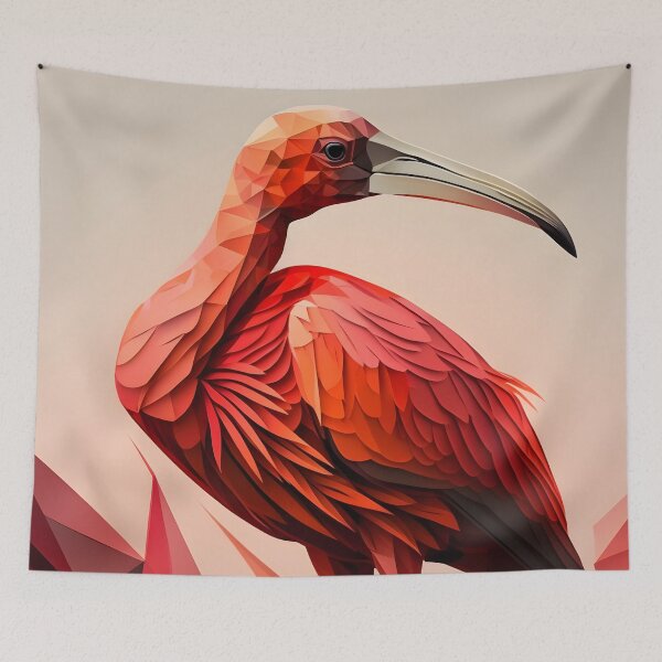 Item preview, Geometric Splendor: The Scarlet Ibis designed and sold by SDVibeDesigns.