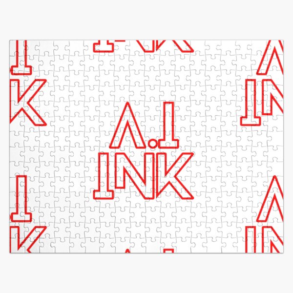 Item preview, A.I INK Transparent LOGO Red Outline designed and sold by AI-INK.