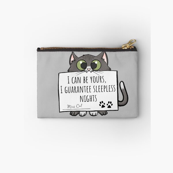 Item preview, Lindo diseño de gato con tablero de mensajes: 'Puedo ser tuyo' - Decoración de dormitorio adorable designed and sold by CatFans.