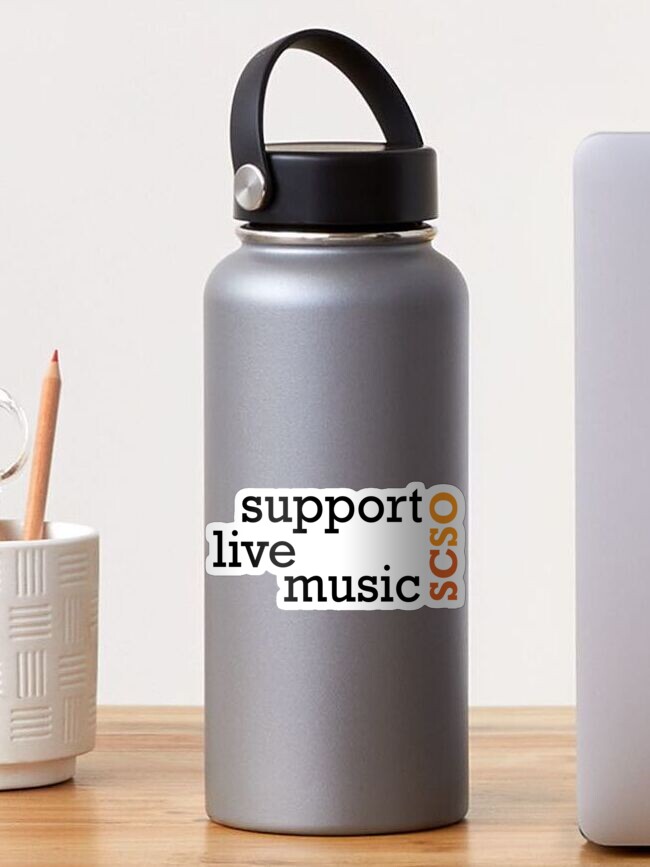 Thumbnail 1 of 3, Sticker, Support Live Music - SCSO designed and sold by scsorchestra.