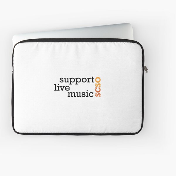 Support Live Music - SCSO Laptop Sleeve