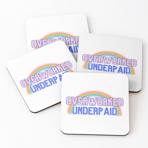 Item preview, Overworked Underpaid designed and sold by chrysarts.