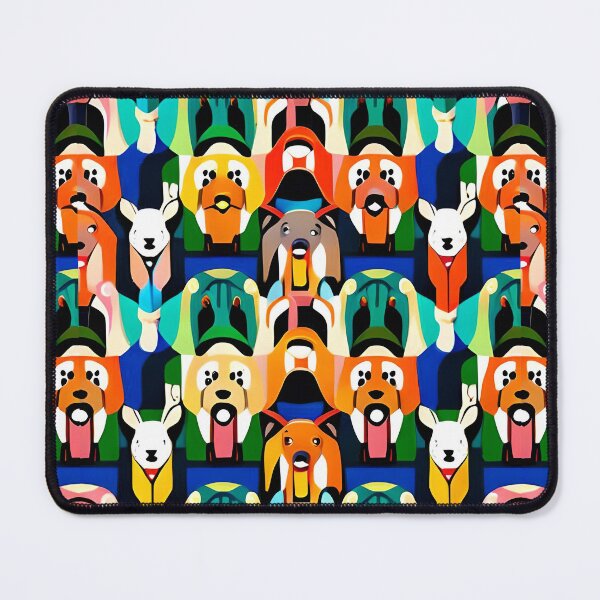 Item preview, Seamless Borderless Tiled Geometric Dog Pattern #2 designed and sold by WooshiArt.