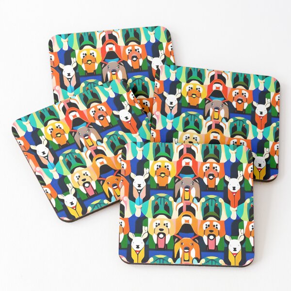 Item preview, Seamless Borderless Tiled Geometric Dog Pattern #2 designed and sold by WooshiArt.