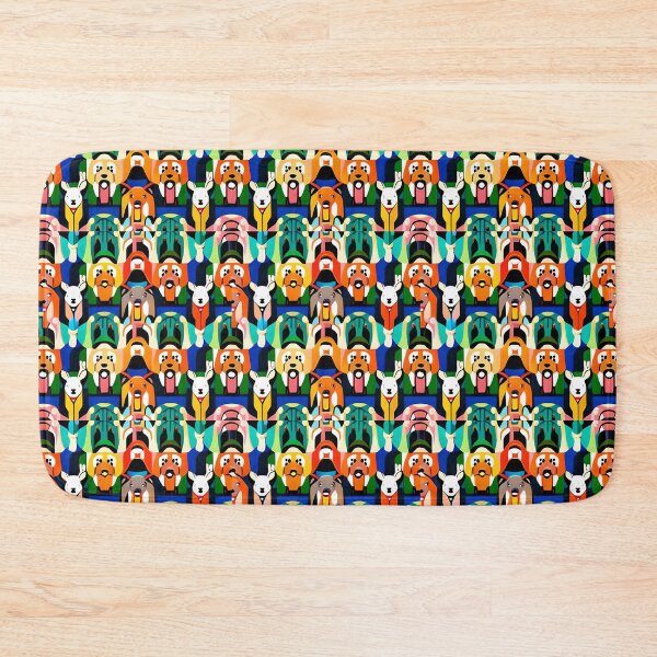 Item preview, Seamless Borderless Tiled Geometric Dog Pattern #2 designed and sold by WooshiArt.