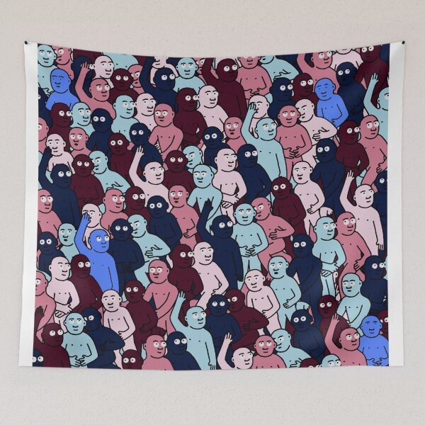 Item preview, The Multicolored Crowd designed and sold by Samakes.