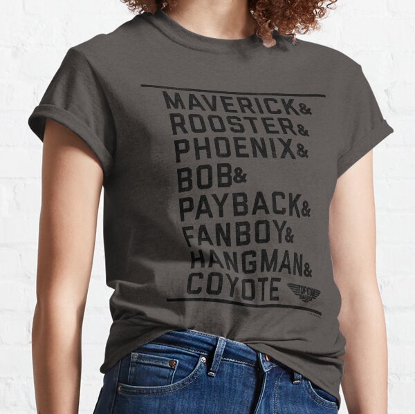 Top Gun: Maverick Cast Name Stack & Logo Classic T-Shirt