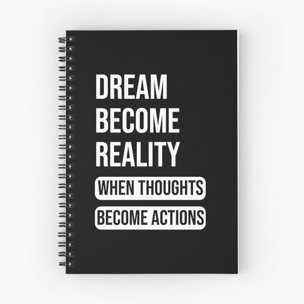 Item preview, dream become reality when thoughts become actions   designed and sold by thewolf988.