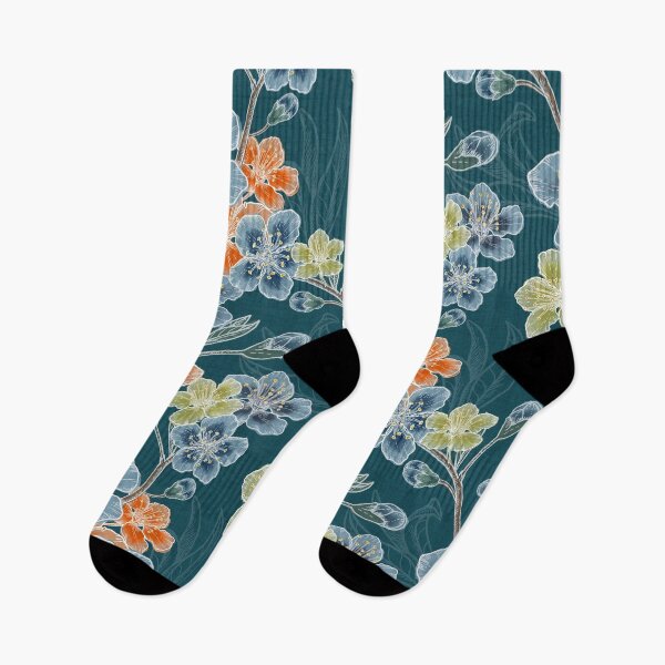 Item preview, New Romantic Watercolor floral pattern, linen texture designed and sold by Katj-A-Studio.