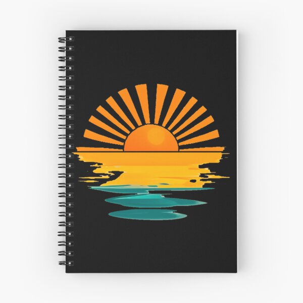 Item preview, Rayos del atardecer retro ondulado designed and sold by Turkdesigner.