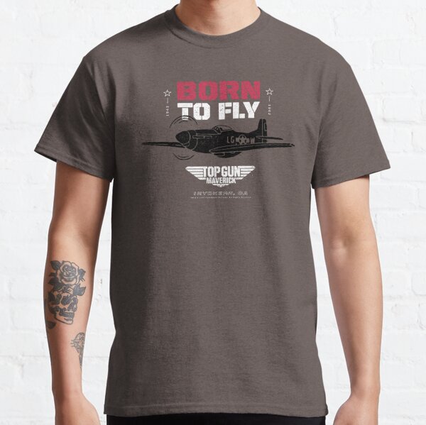 Top Gun: Maverick Born To Fly P-51 Mustang Silhouette Classic T-Shirt