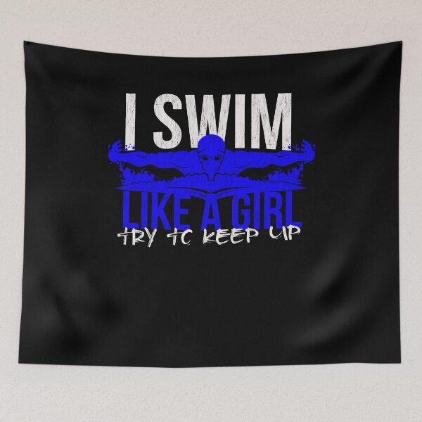 Item preview, Swim like a girl designed and sold by donpakito.