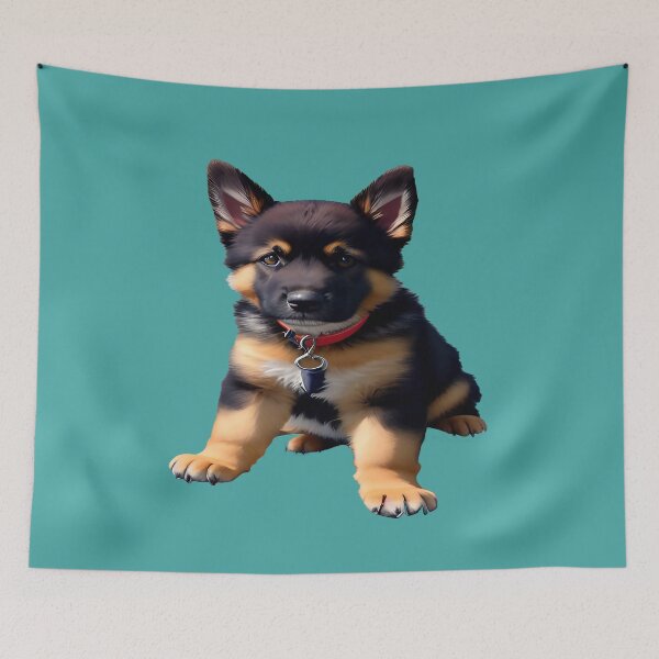 Item preview, Baby German Shepard Watching You! designed and sold by deniselynnimage.