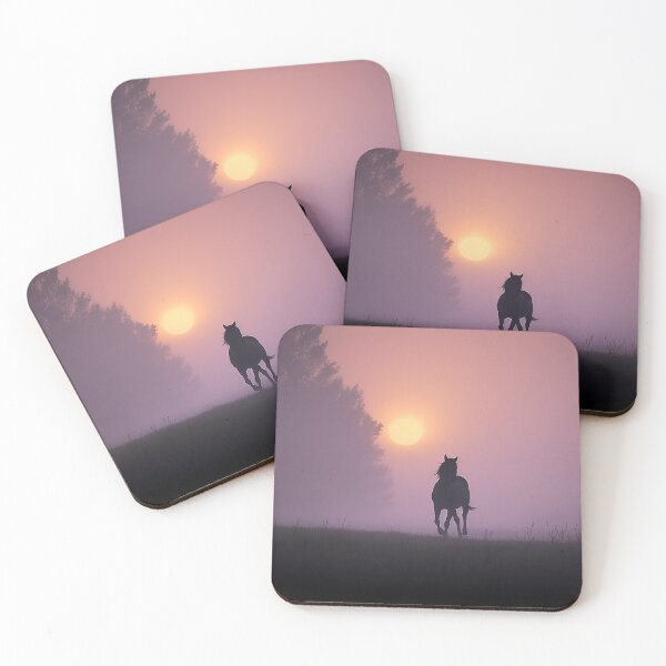 Item preview, Silhouette of a horse Morning Nature  designed and sold by WildEmpress.