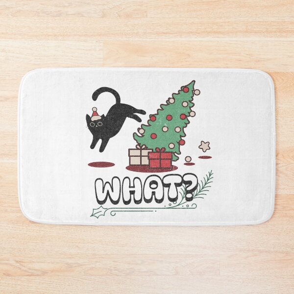 Item preview, Cat Lover Gift - Cat Pushing Christmas Tree designed and sold by PlayfulPrint.